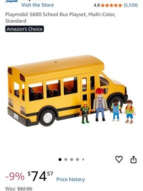 Playmobil Yellow School Bus